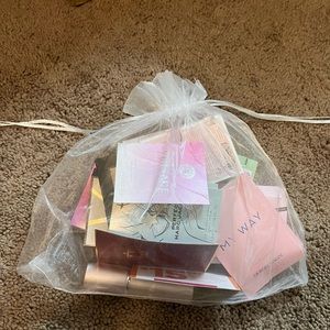 Ulta Beauty goodies. Perfume sampler and mini makeup set